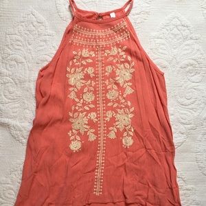Boho Coral Top